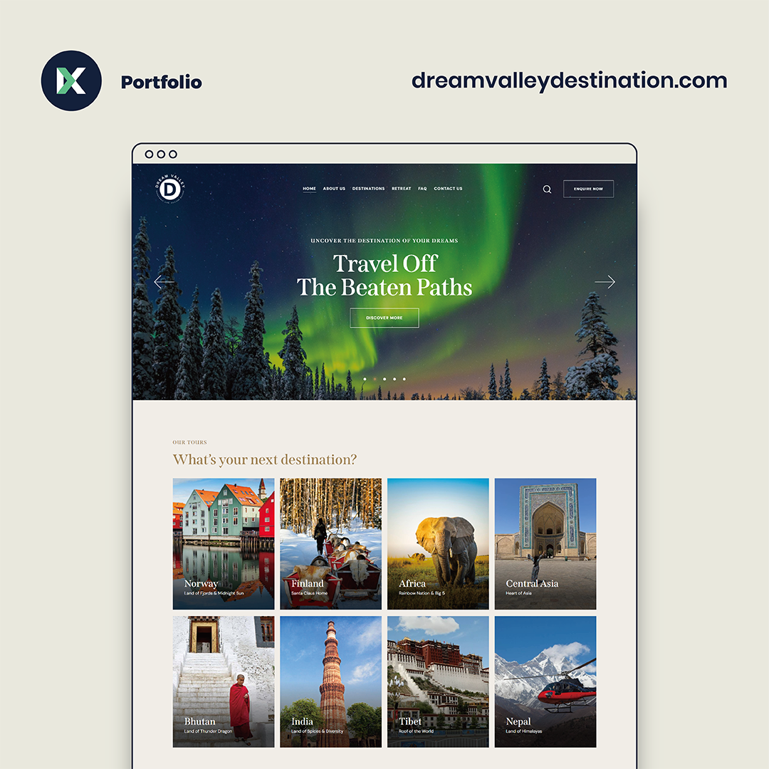 Dream Valley Destination Website Design Malaysia