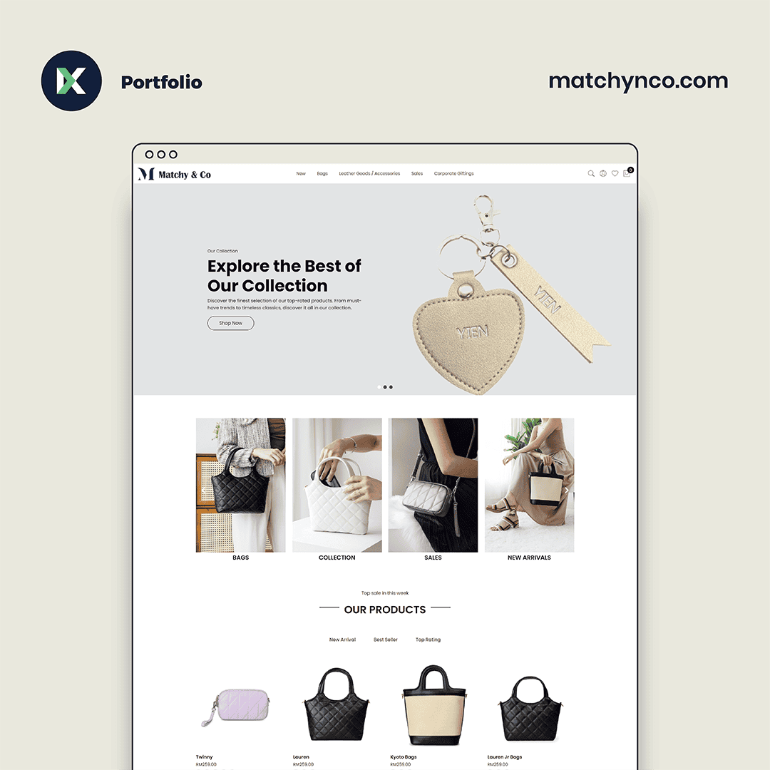 Matchy & Co Website Design Malaysia
