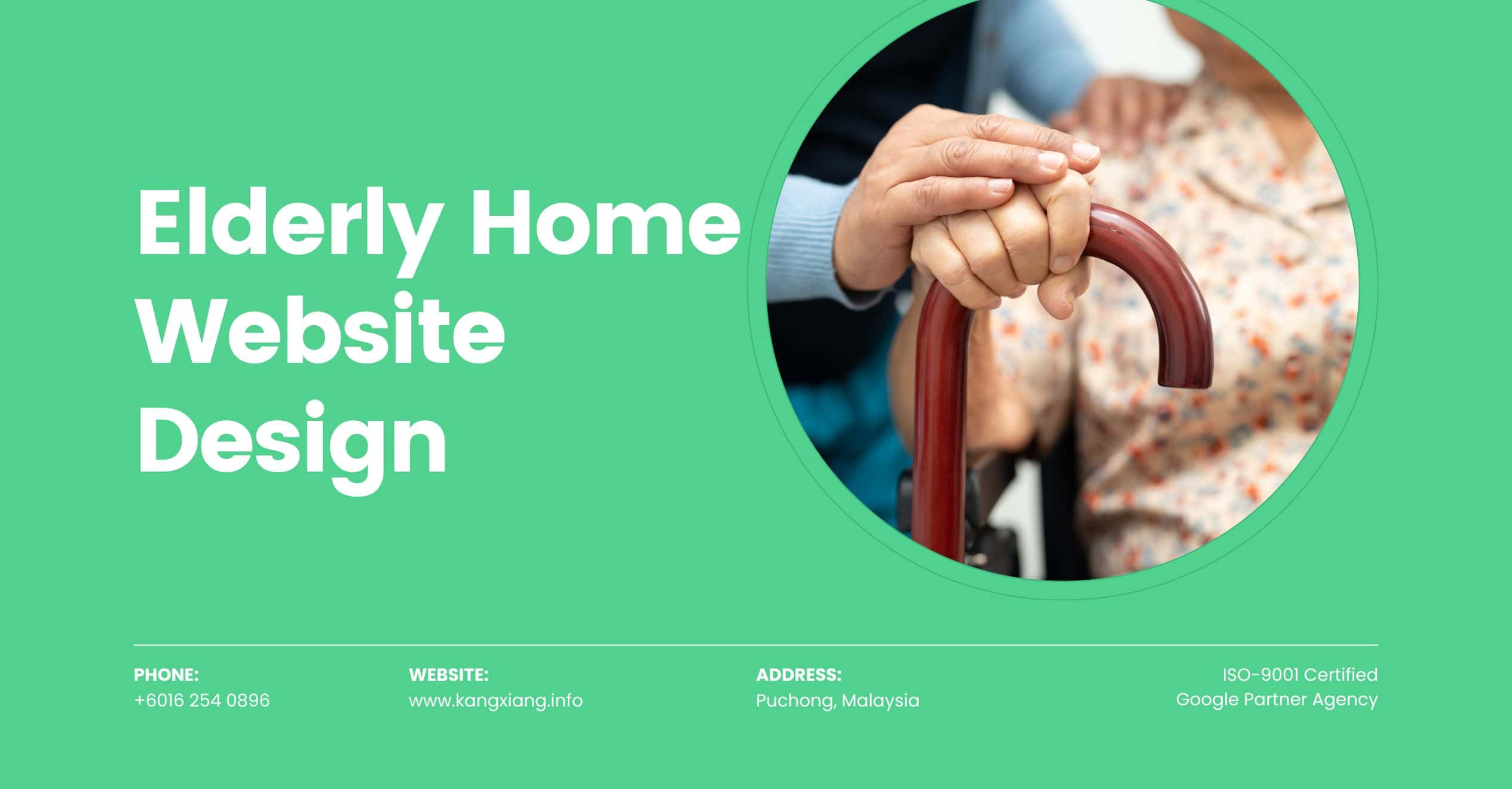 senior care elderly home website design 2024