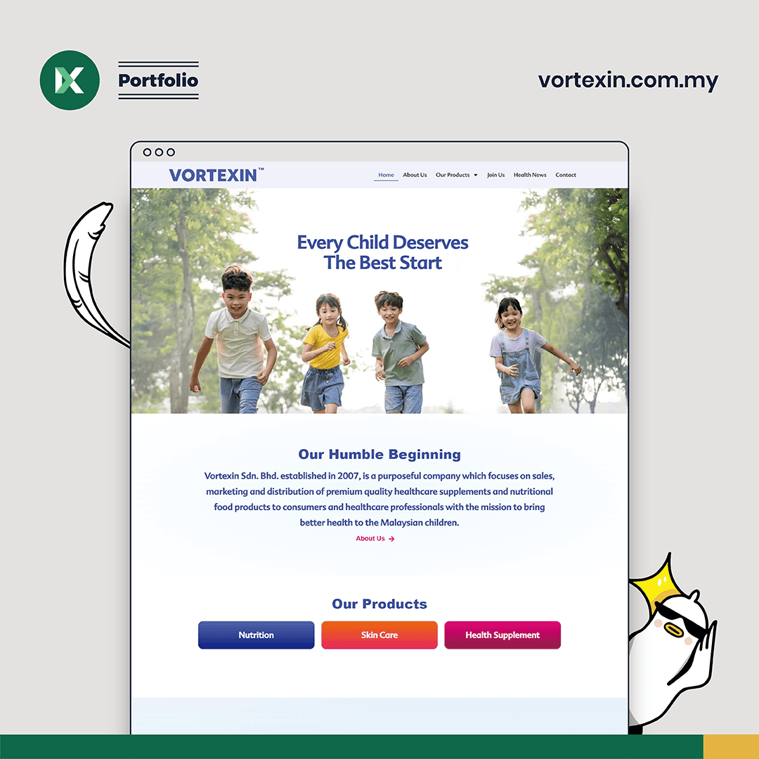 Vortexin Website Design Malaysia
