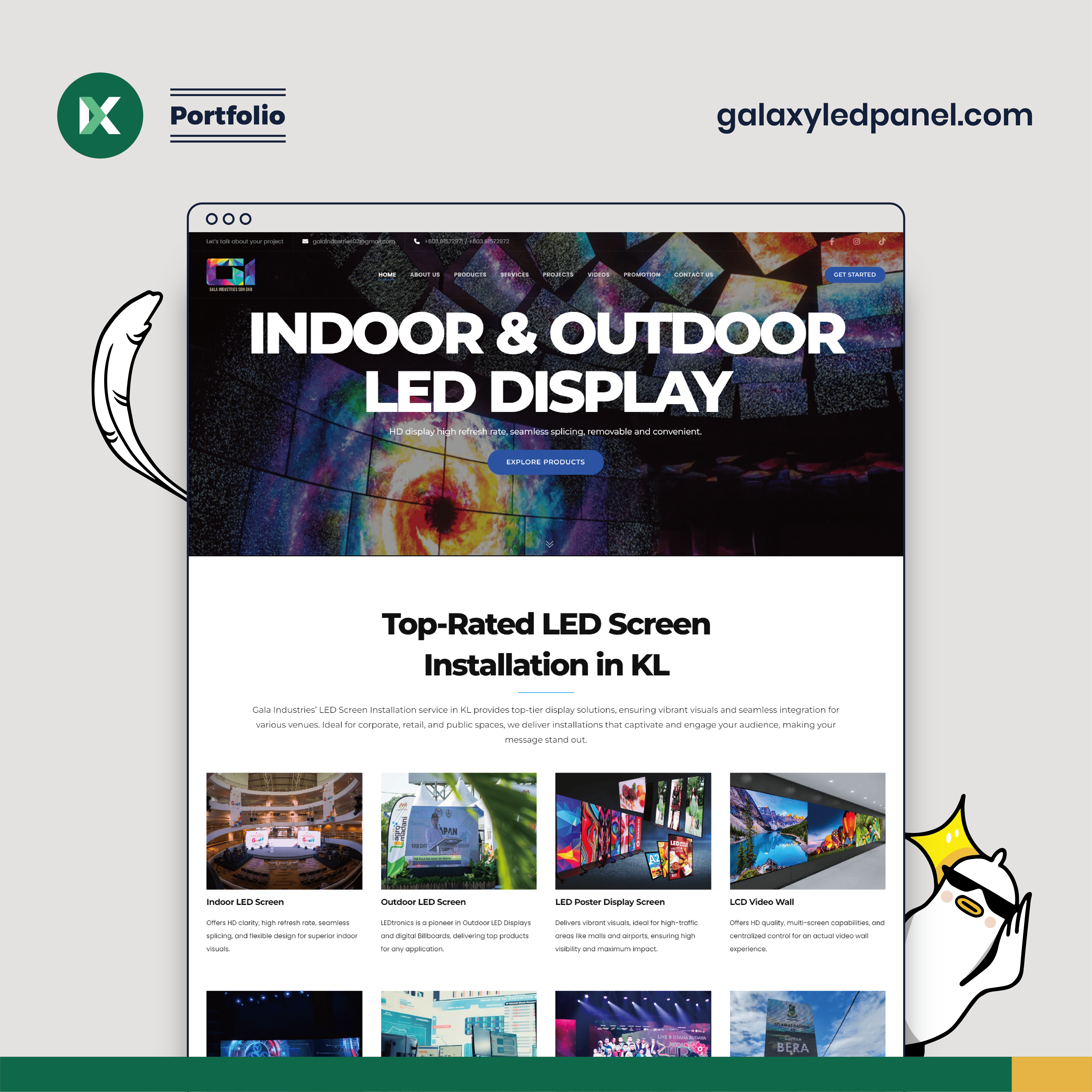 Galaxy LED Panel Website Design Malaysia