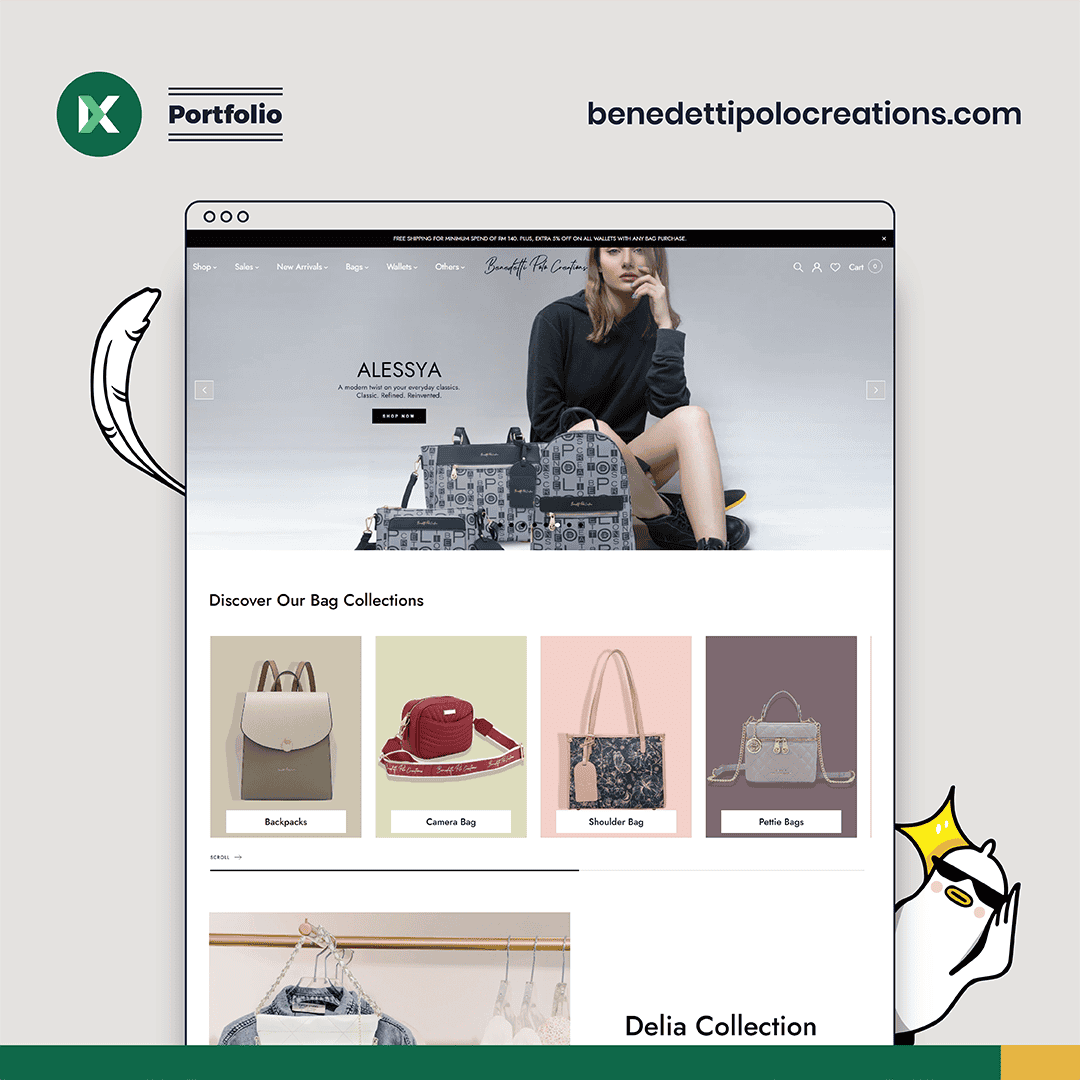 Benedetti Polo Creations Website Design Malaysia