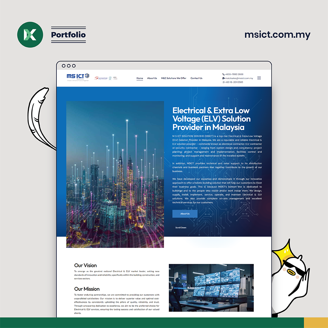 M S ICT Solution Website Design Malaysia