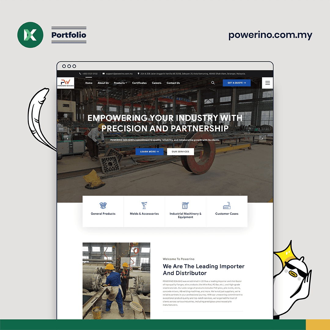 Powerino Website Design Malaysia