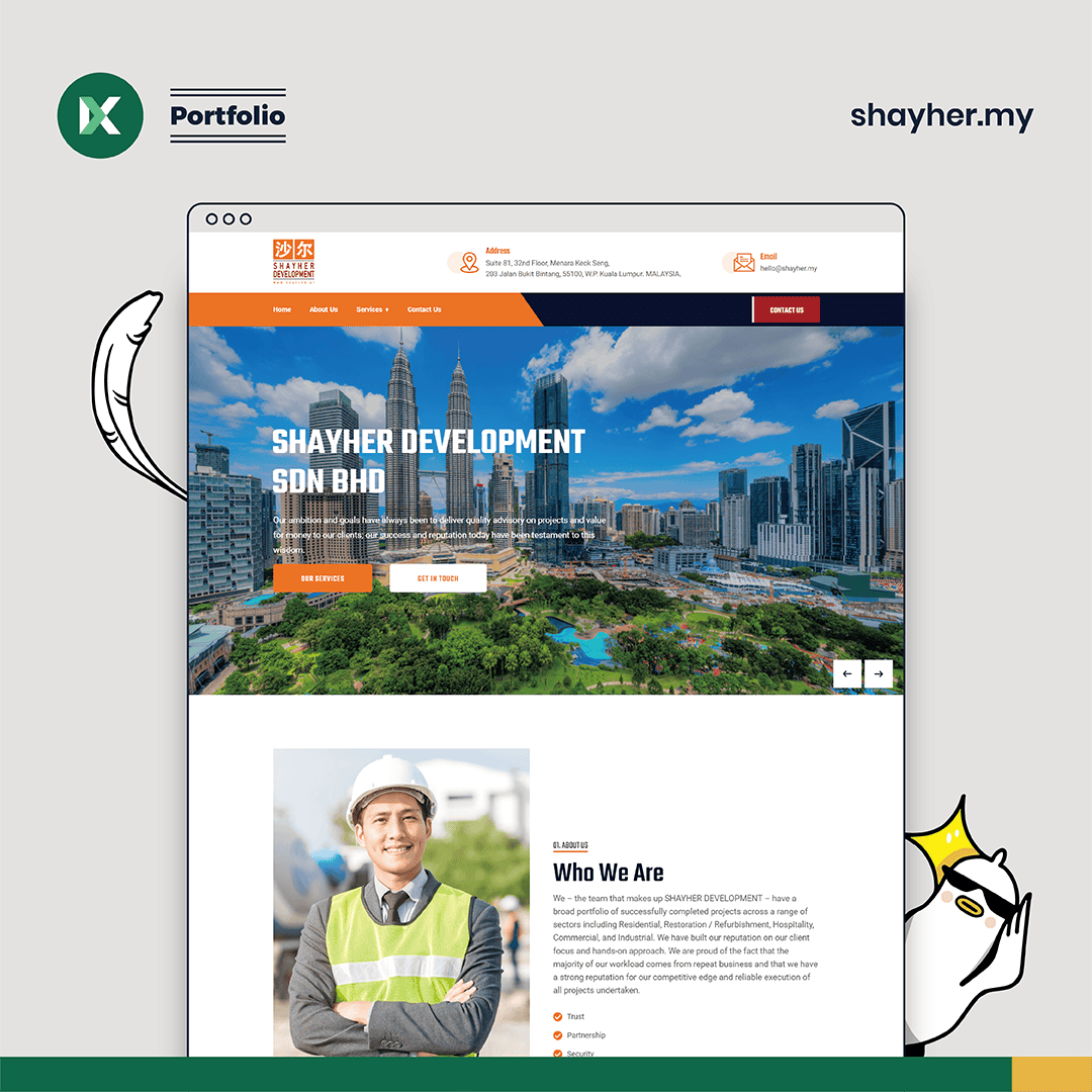 Shayher Development Website Design Malaysia