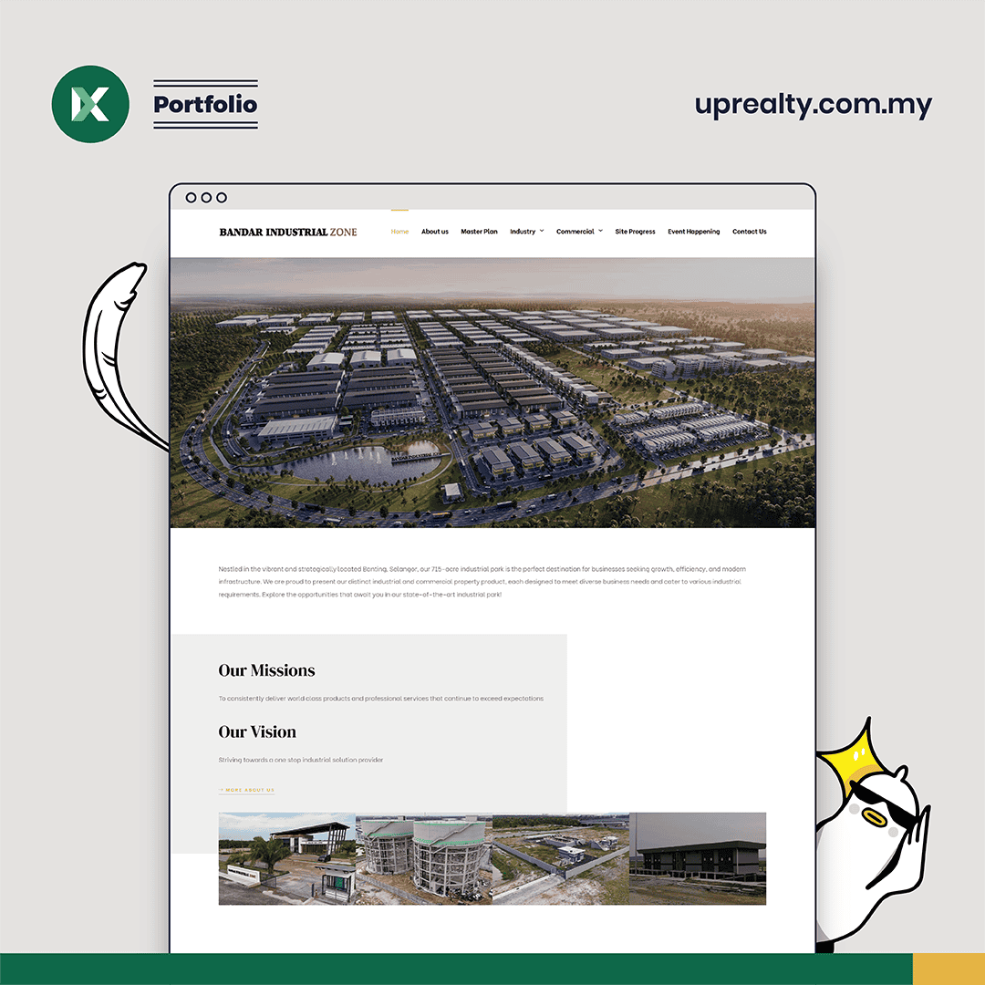 United Pacific Reality Website Design Malaysia