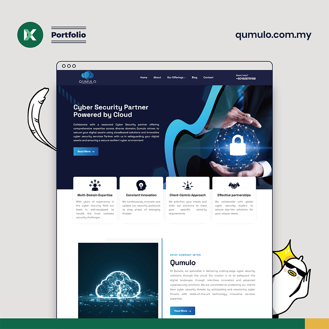 Qumulo Website Design Malaysia