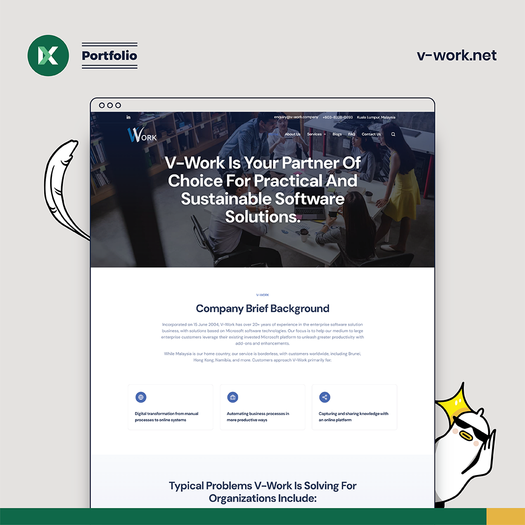 V-Work Website Design Malaysia