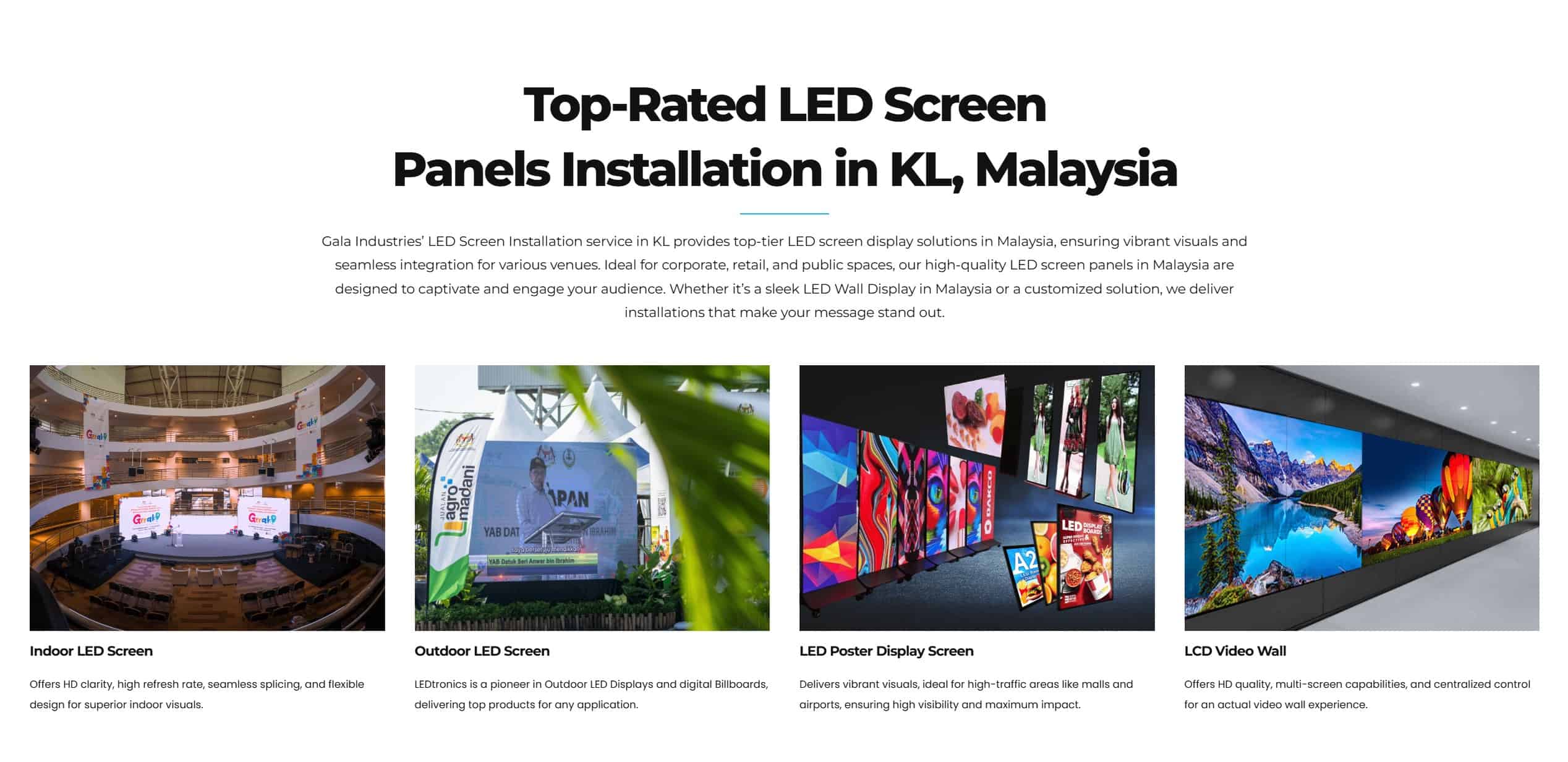 galaxy led website design 2