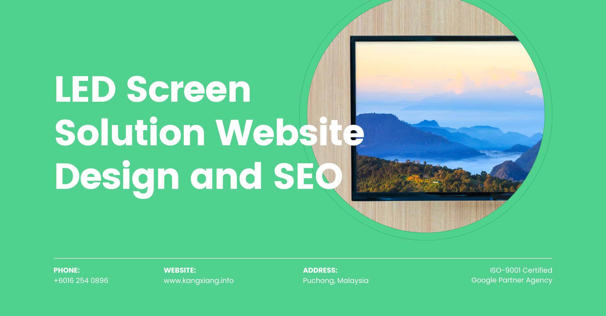 led screen website design seo