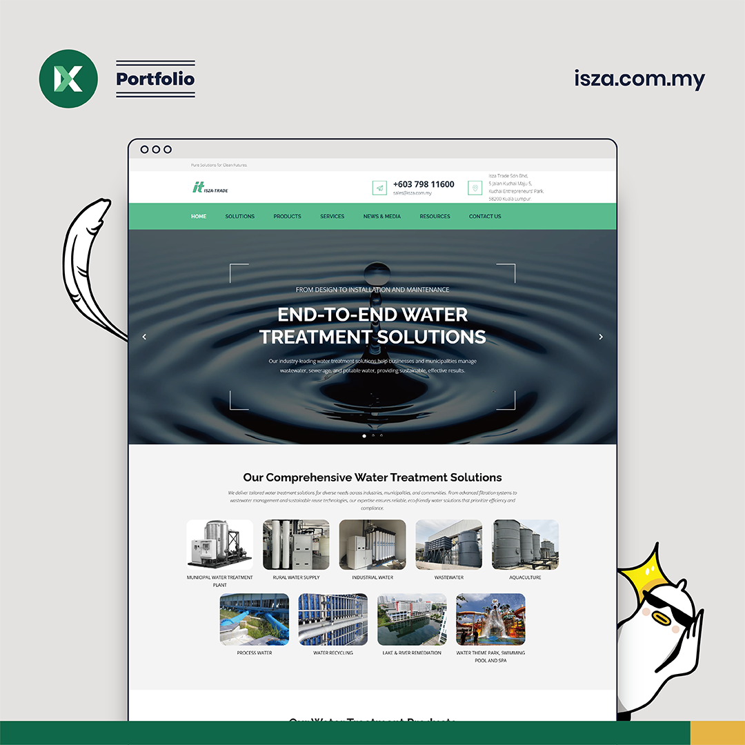 Isza Trade Website Design Malaysia
