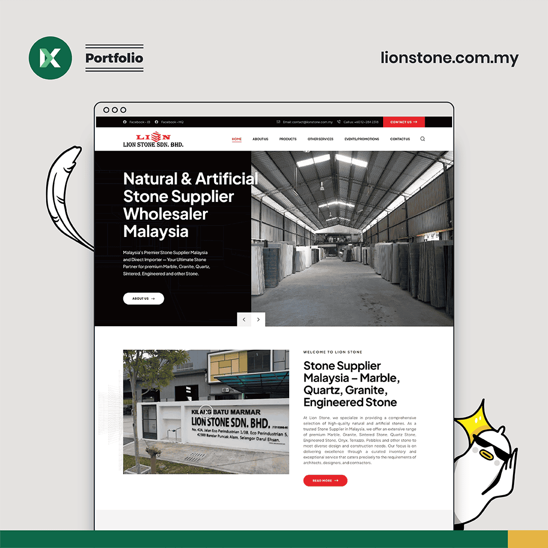 Lion Stone Website Design Malaysia