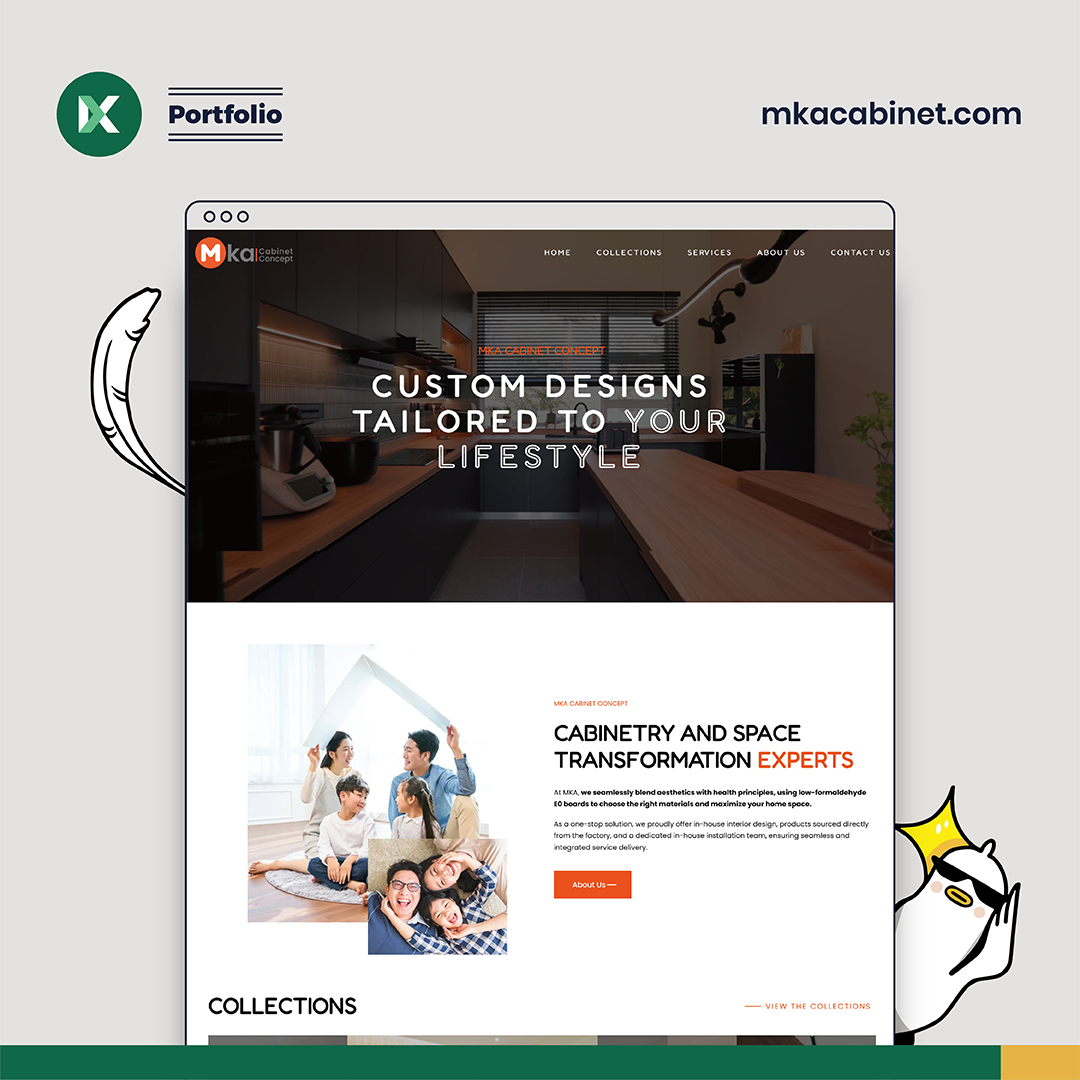 MKA Cabinet Concept Website Design Malaysia