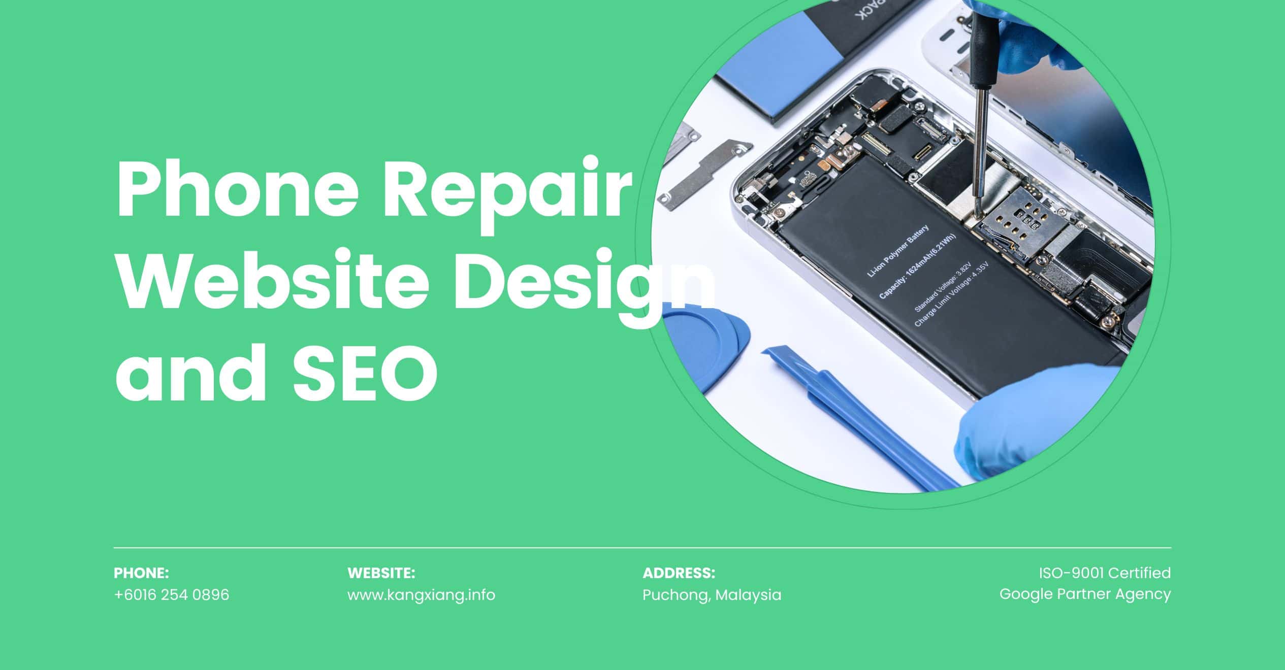 phone repair website design malaysia