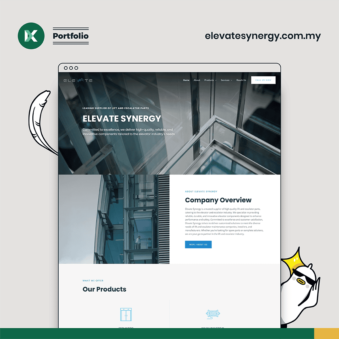 Elevate Synergy Website Design Malaysia