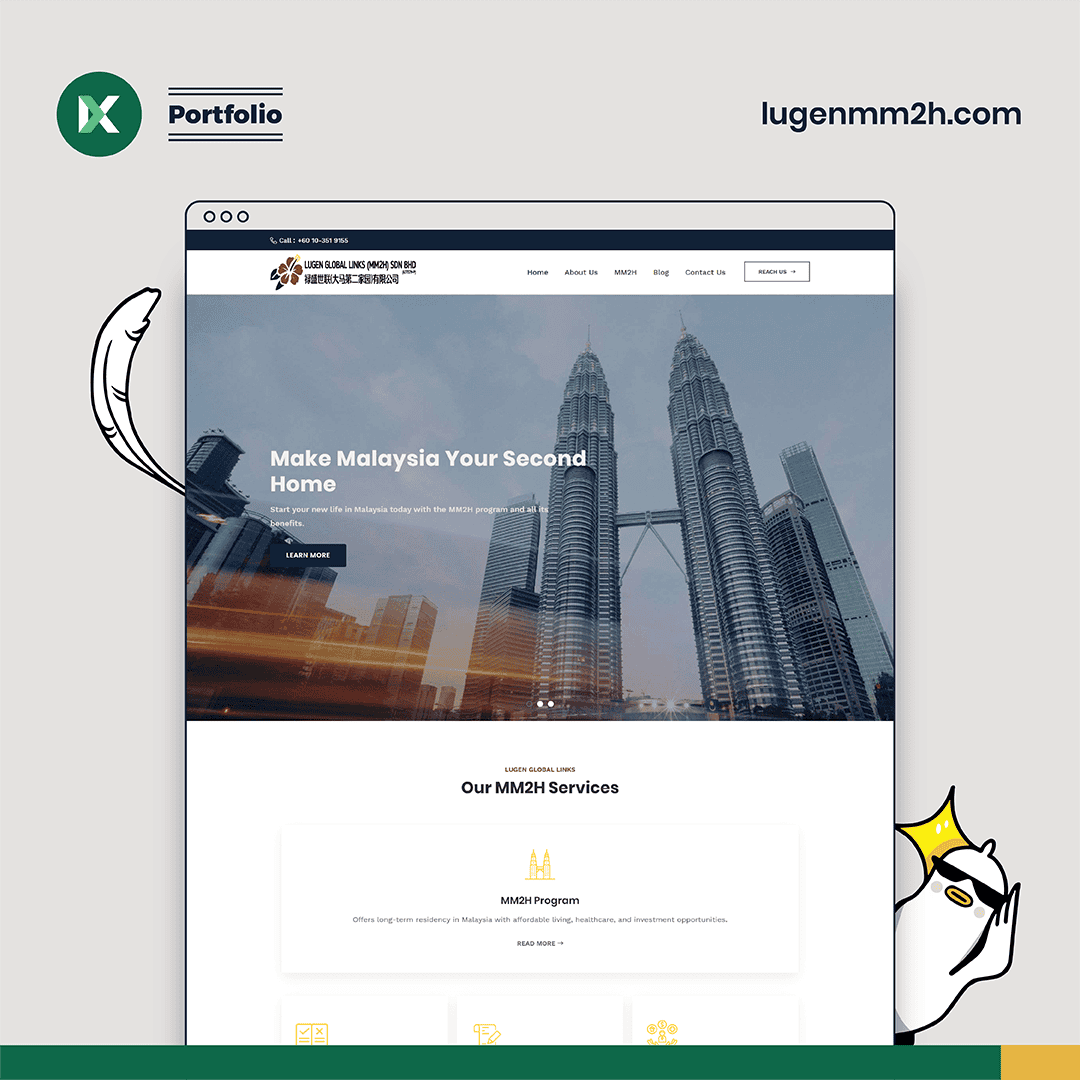 Lugen Global Links (MM2H) Website Design Malaysia