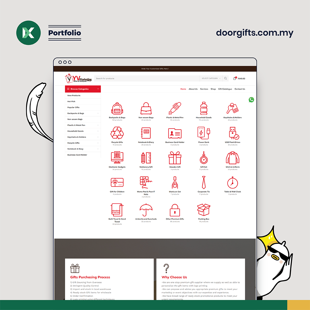 DoorGifts Website Design Malaysia
