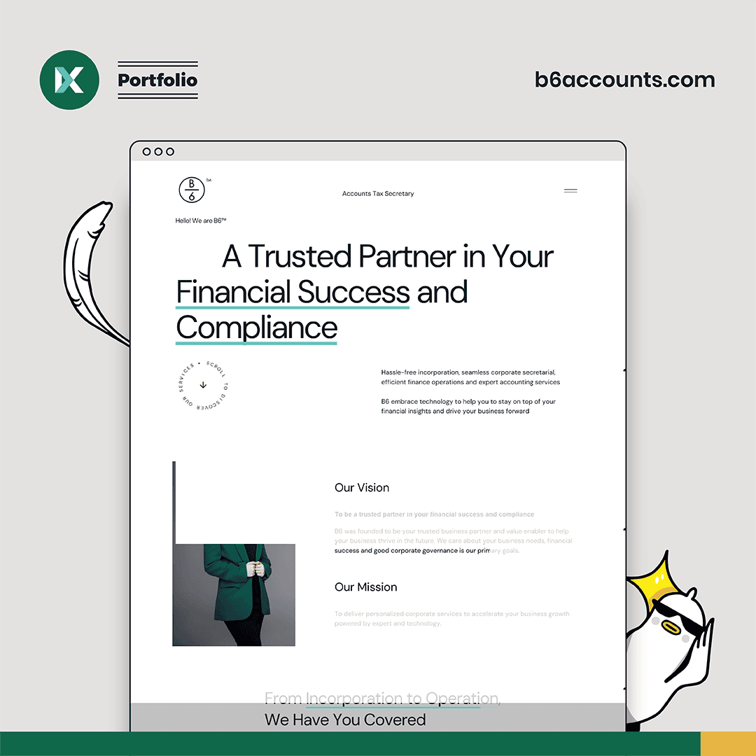 B6 Accounting Website Design Malaysia