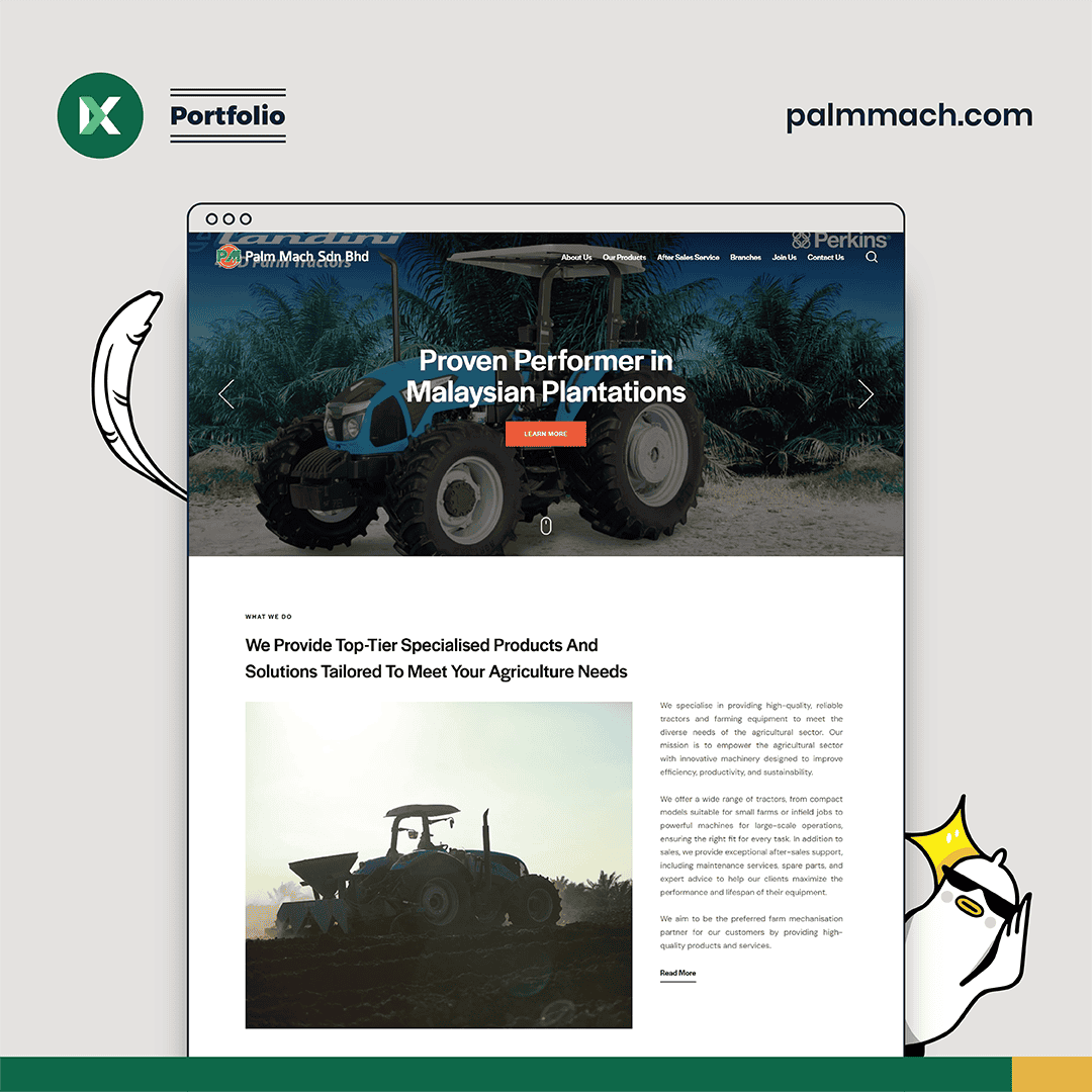 Palm Mach Website Design Malaysia