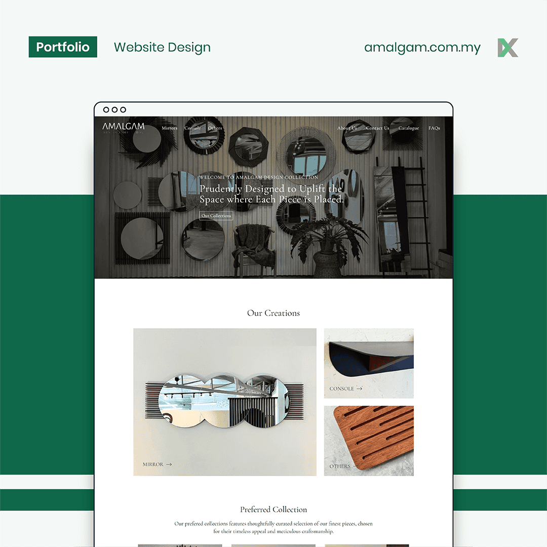 Amalgam Design Collection Website Design Malaysia