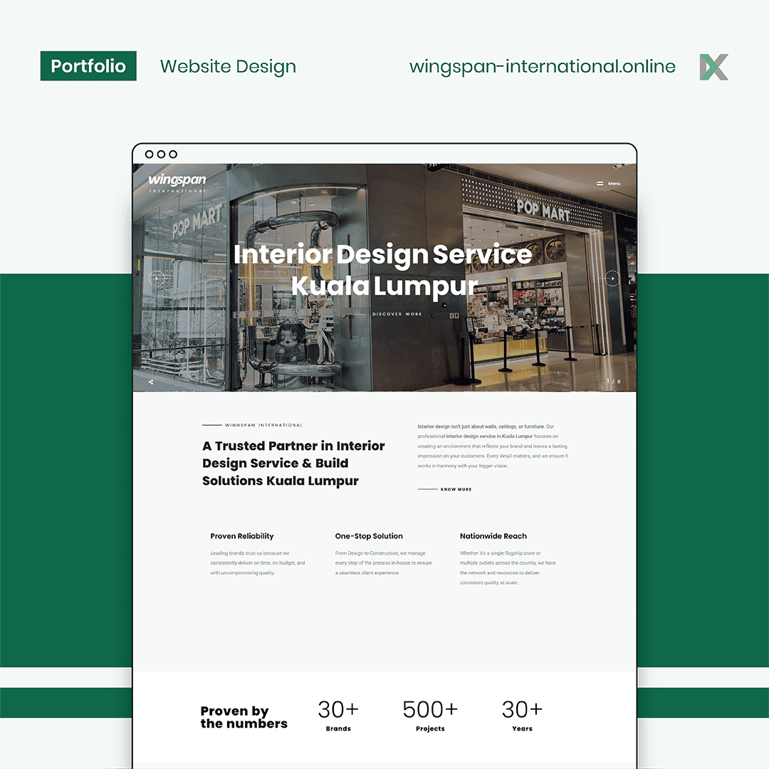 Wingspan International Website Design Malaysia