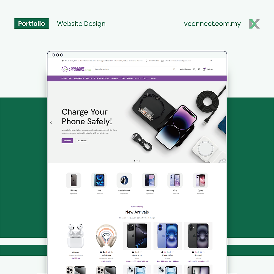 VConnect Universal Website Design Malaysia