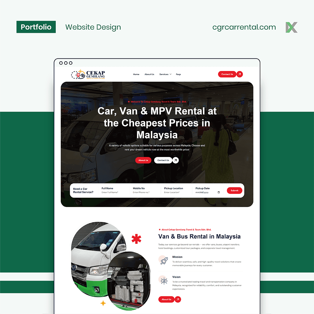 Cekap Gemilang Travel & Tours Website Design Malaysia