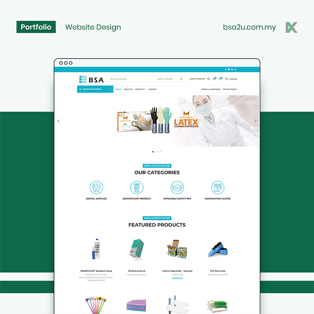 BSA Sakurai Co Website Design Malaysia